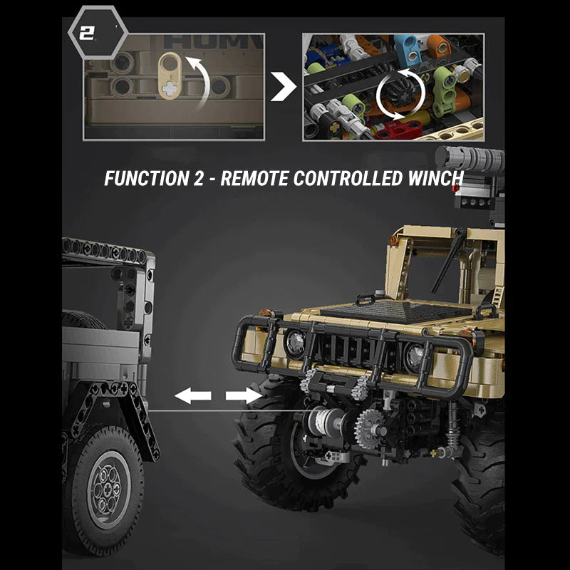 REMOTE CONTROLLED HUMVEE | 3934PCS