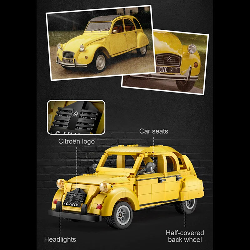 REMOTE CONTROLLED CITROEN 2CV | 1238PCS