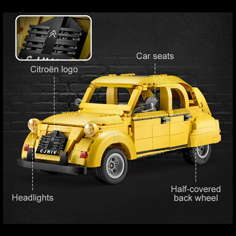 REMOTE CONTROLLED CITROEN 2CV | 1238PCS